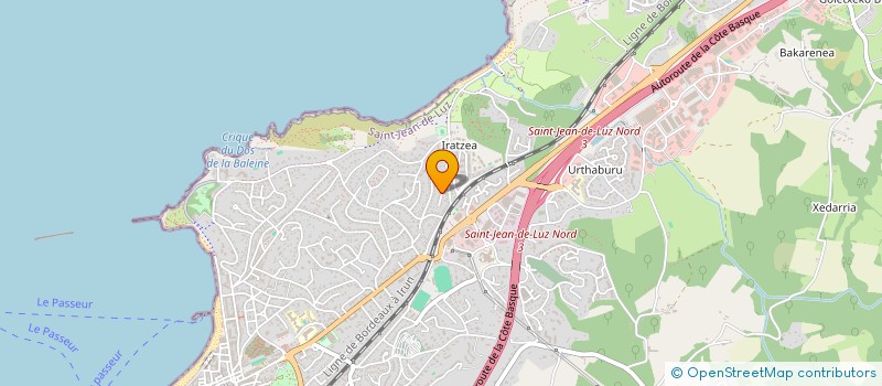 localisation de l'entreprise MADAME VIRGINIE HURES à SAINT-JEAN-DE-LUZ