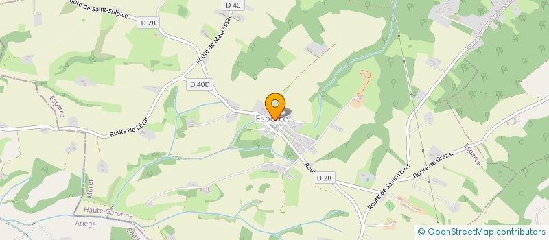 localisation de l'entreprise MADAME VIRGINIE HURET  ESPERCE