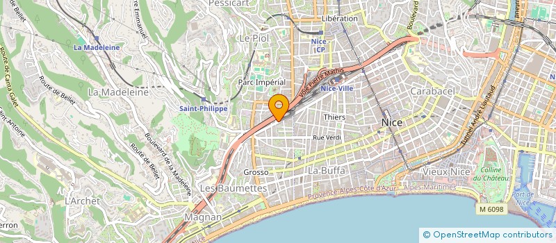 localisation de l'entreprise MADAME VIRGINIE IMBERT à NICE