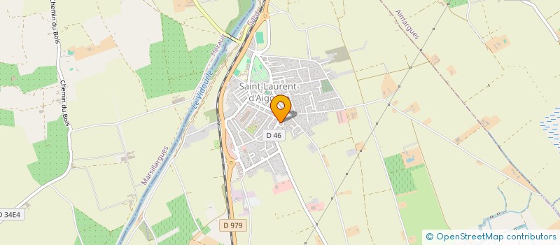 localisation de l'entreprise MADAME VIRGINIE INTEGLIA  SAINT-LAURENT-D'AIGOUZE