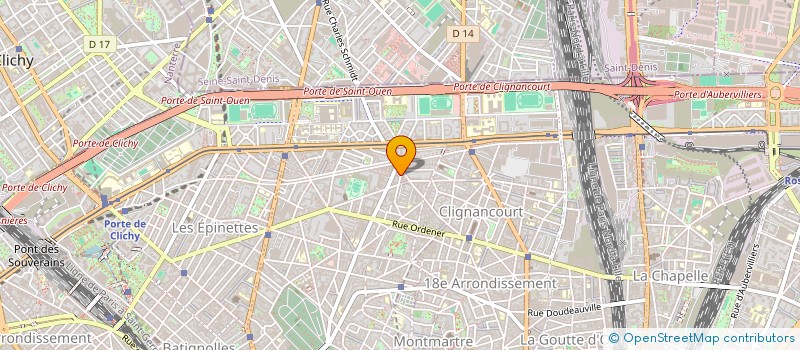 localisation de l'entreprise MADAME VIRGINIE JACOT  PARIS