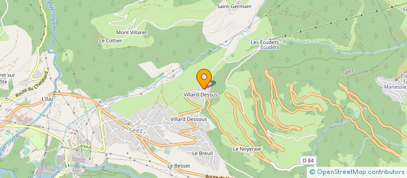 localisation de l'entreprise MADAME VIRGINIE JACQUEMOUD  SEEZ