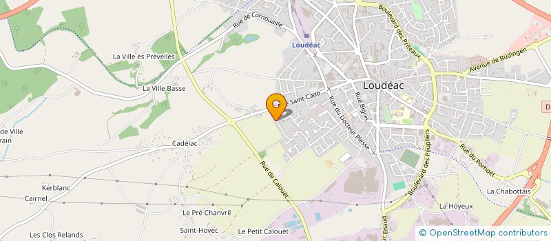 localisation de l'entreprise MADAME VIRGINIE JAGLIN à LOUDEAC