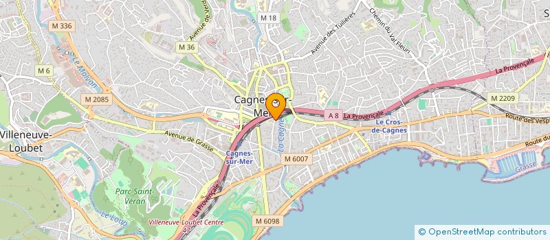 localisation de l'entreprise MADAME VIRGINIE JAN à CAGNES-SUR-MER