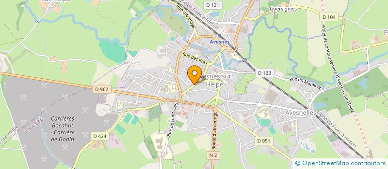 localisation de l'entreprise MADAME VIRGINIE JANES  AVESNES-SUR-HELPE