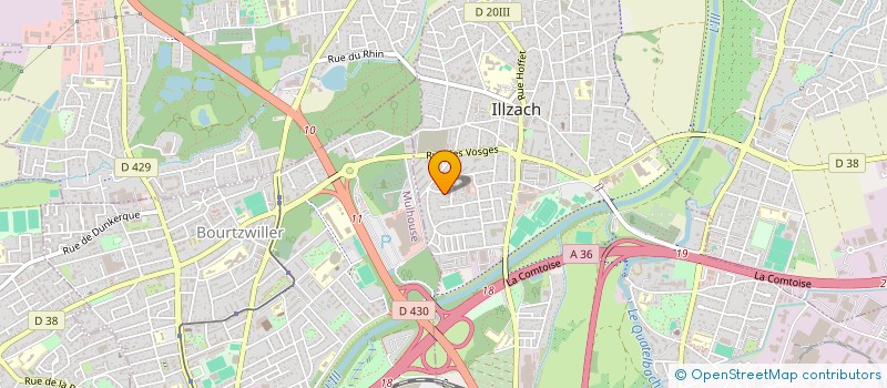 localisation de l'entreprise MADAME VIRGINIE JANIN  ILLZACH