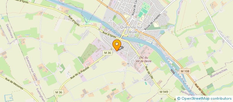 localisation de l'entreprise MADAME VIRGINIE JAOUEN  QUESNOY-SUR-DEULE