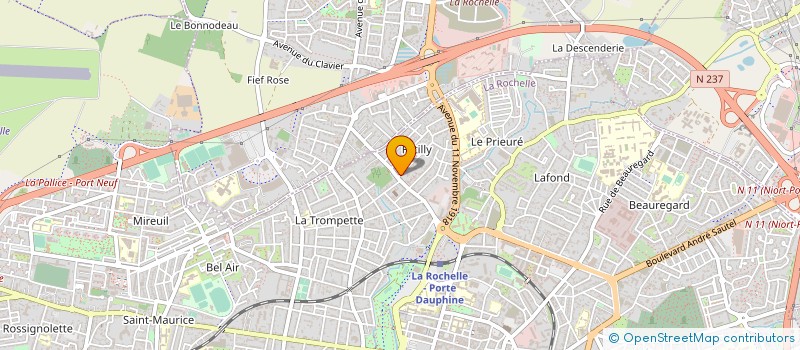 localisation de l'entreprise MADAME VIRGINIE JAULIN  LA ROCHELLE