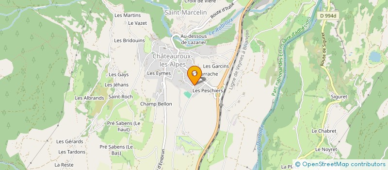 localisation de l'entreprise MADAME VIRGINIE JEAN à CHATEAUROUX-LES-ALPES