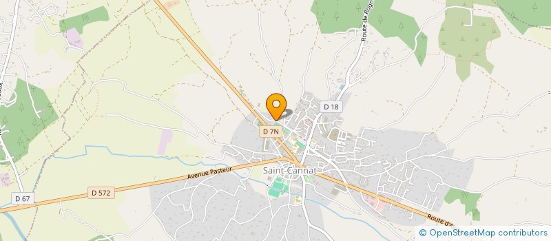 localisation de l'entreprise MADAME VIRGINIE JEAN  SAINT-CANNAT