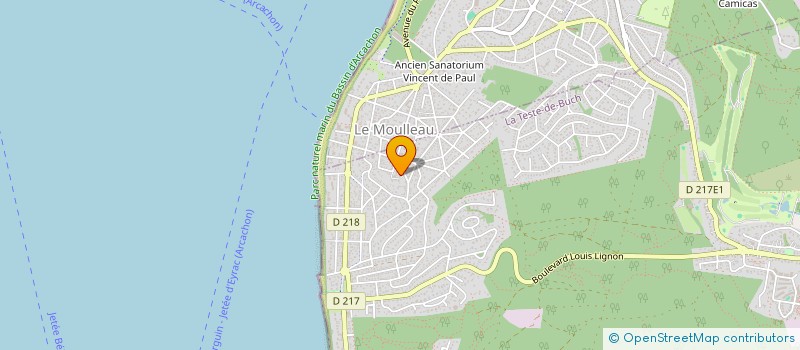 localisation de l'entreprise MADAME VIRGINIE JEAN BAPTISTE  LA TESTE-DE-BUCH