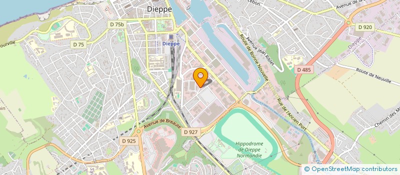 localisation de l'entreprise MADAME VIRGINIE JEAUNEAU  DIEPPE