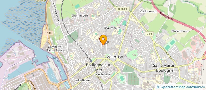 localisation de l'entreprise MADAME VIRGINIE JEDEK  BOULOGNE-SUR-MER