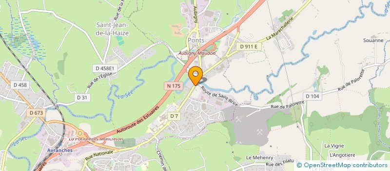 localisation de l'entreprise MADAME VIRGINIE JEUFFRAULT  MARCEY-LES-GREVES