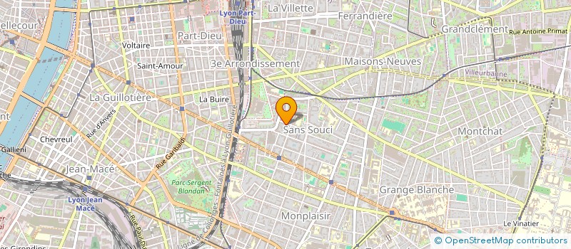 localisation de l'entreprise MADAME VIRGINIE JOLE LUCIE VAISSELLET  LYON