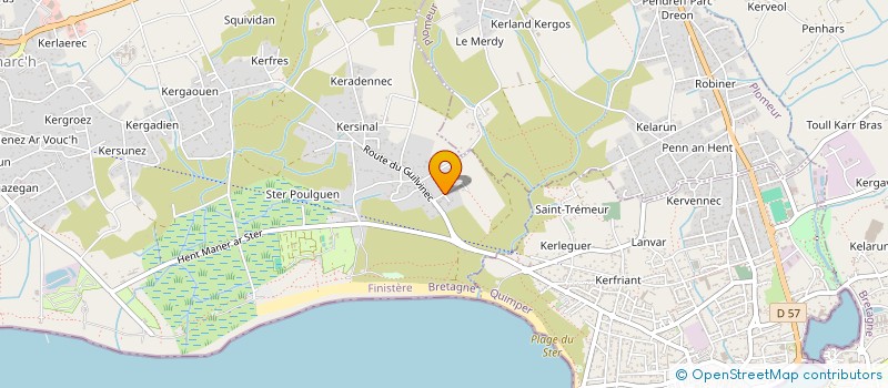 localisation de l'entreprise MADAME VIRGINIE JOLIVET à PENMARCH