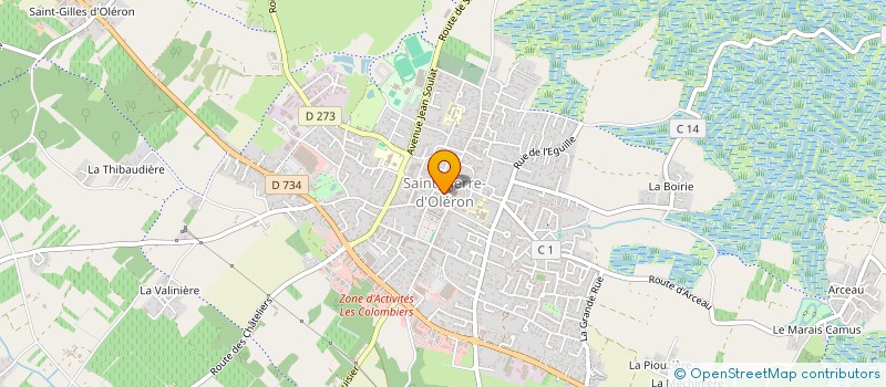 localisation de l'entreprise MADAME VIRGINIE JONCOUX  SAINT-PIERRE-D'OLERON