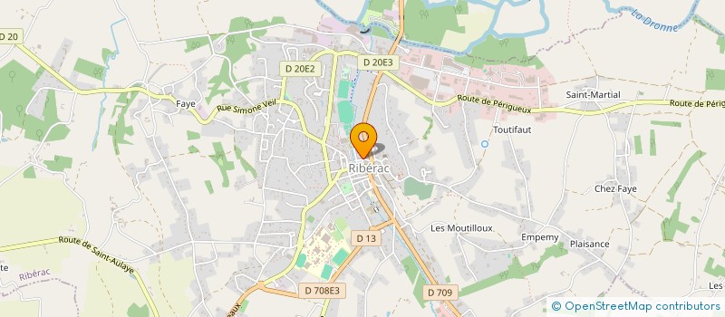 localisation de l'entreprise MADAME VIRGINIE JOSEPH  RIBERAC