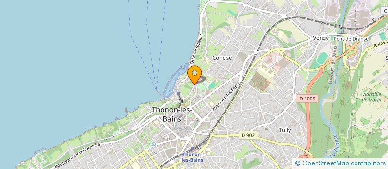 localisation de l'entreprise MADAME VIRGINIE JOST à THONON-LES-BAINS