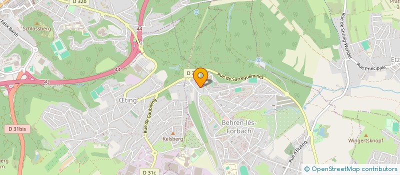 localisation de l'entreprise MADAME VIRGINIE JOTZ  BEHREN-LES-FORBACH