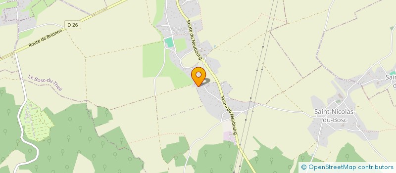 localisation de l'entreprise MADAME VIRGINIE JOUENNE  LE BOSC-DU-THEIL