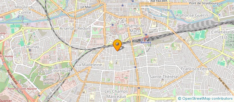 localisation de l'entreprise MADAME VIRGINIE JOURDAN  RENNES