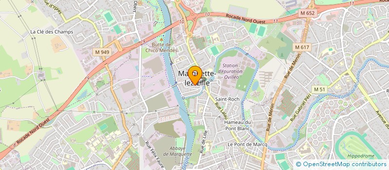 localisation de l'entreprise MADAME VIRGINIE JOUVE  MARQUETTE-LEZ-LILLE