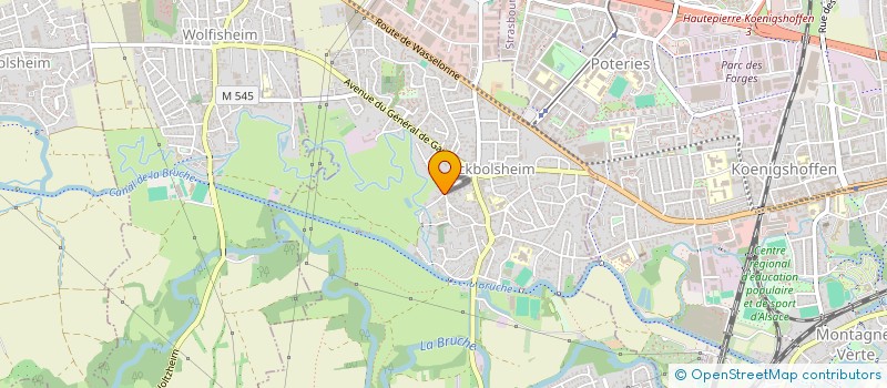 localisation de l'entreprise MADAME VIRGINIE KELLER  WOLFISHEIM