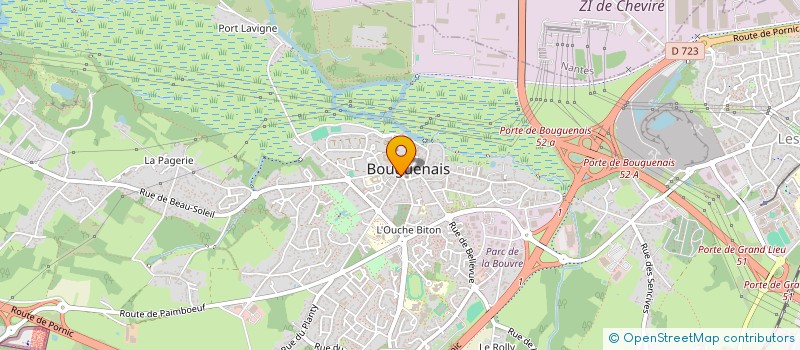 localisation de l'entreprise MADAME VIRGINIE KERVEADOU  BOUGUENAIS