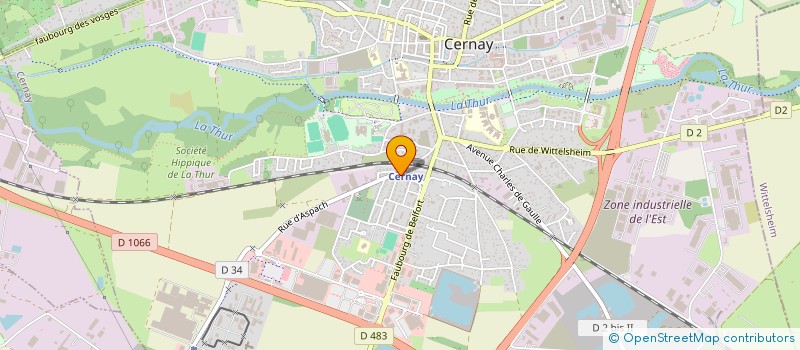 localisation de l'entreprise MADAME VIRGINIE KOENIG  CERNAY