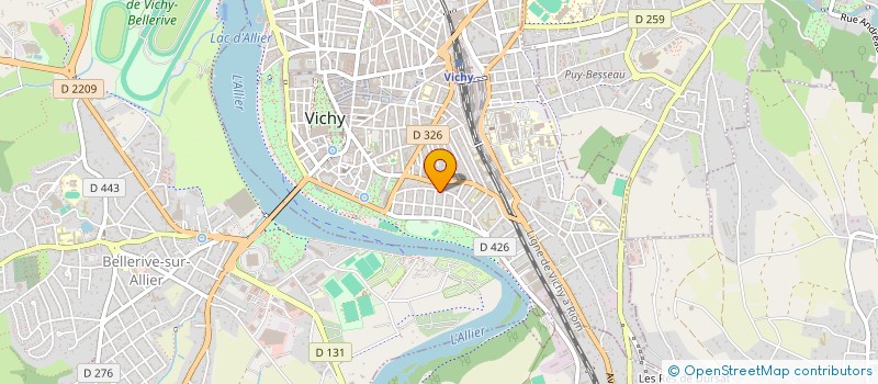 localisation de l'entreprise MADAME VIRGINIE KOULINITCH à VICHY