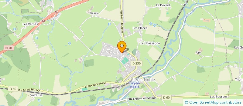 localisation de l'entreprise MADAME VIRGINIE KUROWSKI  PERRECY-LES-FORGES