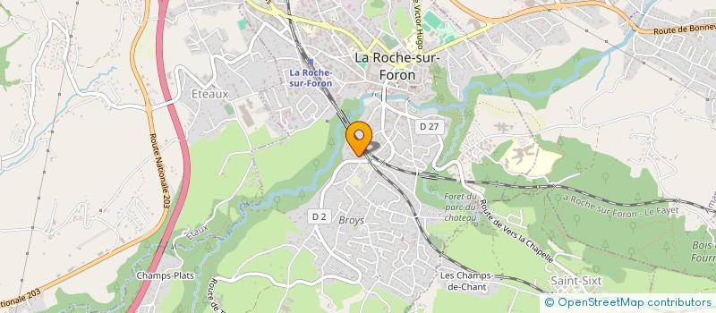 localisation de l'entreprise MADAME VIRGINIE KURZ  LA ROCHE-SUR-FORON