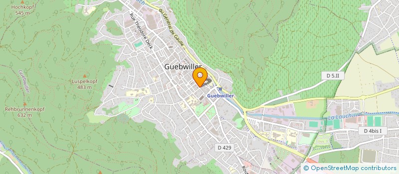 localisation de l'entreprise MADAME VIRGINIE KUTTLER-FISCHER  GUEBWILLER