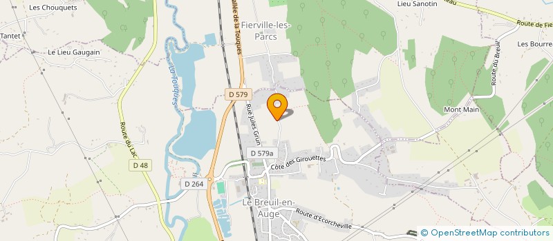 localisation de l'entreprise MADAME VIRGINIE LABLAUDE  LE BREUIL-EN-AUGE