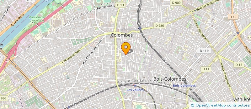 localisation de l'entreprise MADAME VIRGINIE LACARRIERE à COLOMBES