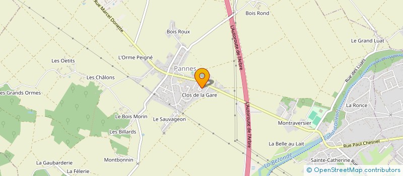 localisation de l'entreprise MADAME VIRGINIE LACHAUME à PANNES