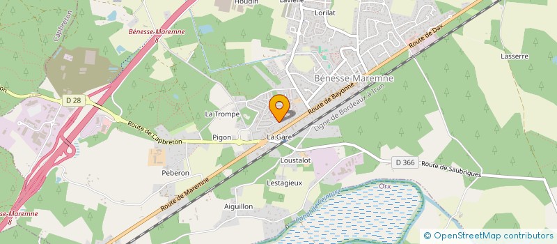 localisation de l'entreprise MADAME VIRGINIE LACOMBE  BENESSE-MAREMNE