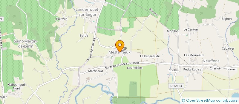 localisation de l'entreprise MADAME VIRGINIE LACOSTE  DAUBEZE