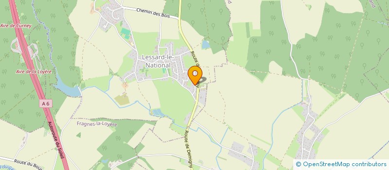 localisation de l'entreprise MADAME VIRGINIE LACROIX  LESSARD-LE-NATIONAL