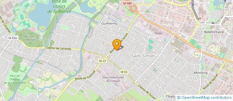 localisation de l'entreprise MADAME VIRGINIE LAFFONT DE COLONGES à TOULOUSE