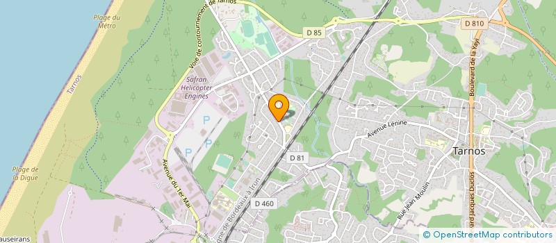 localisation de l'entreprise MADAME VIRGINIE LAGESTE  TARNOS