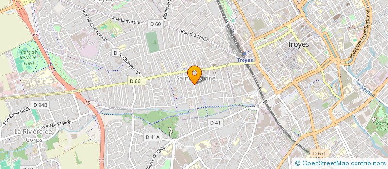 localisation de l'entreprise MADAME VIRGINIE LALLEMENT  SAINTE-SAVINE