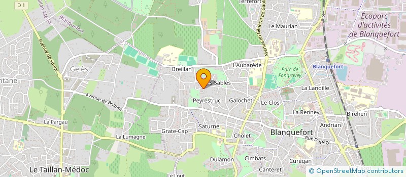 localisation de l'entreprise MADAME VIRGINIE LAM à BLANQUEFORT