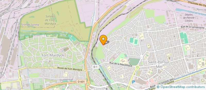 localisation de l'entreprise MADAME VIRGINIE LAMOTE à DUNKERQUE