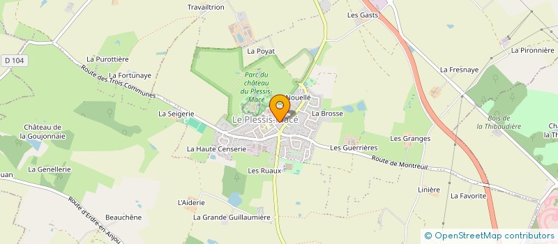 localisation de l'entreprise MADAME VIRGINIE LAMOUR  LONGUENEE-EN-ANJOU