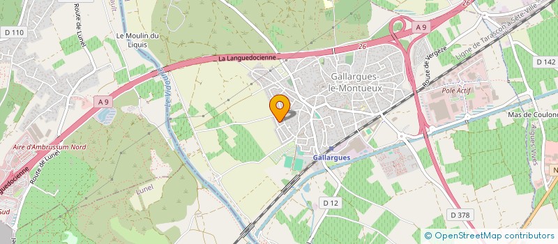 localisation de l'entreprise MADAME VIRGINIE LANDON  GALLARGUES-LE-MONTUEUX