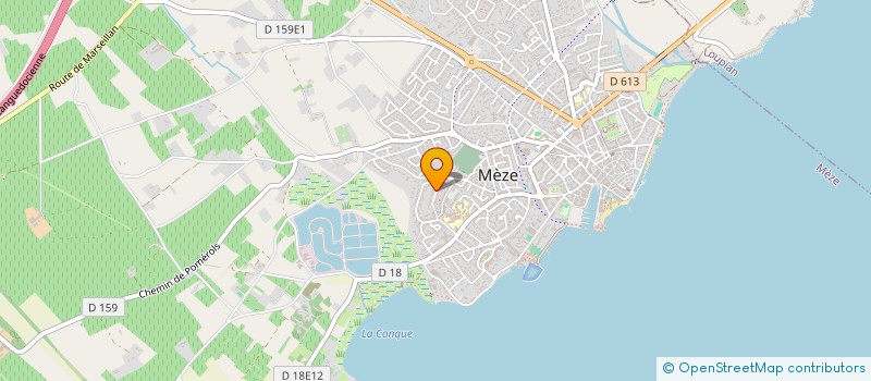 localisation de l'entreprise MADAME VIRGINIE LANGLET à MEZE
