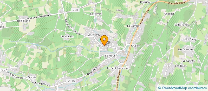 localisation de l'entreprise MADAME VIRGINIE LANTERME  CHAMELET