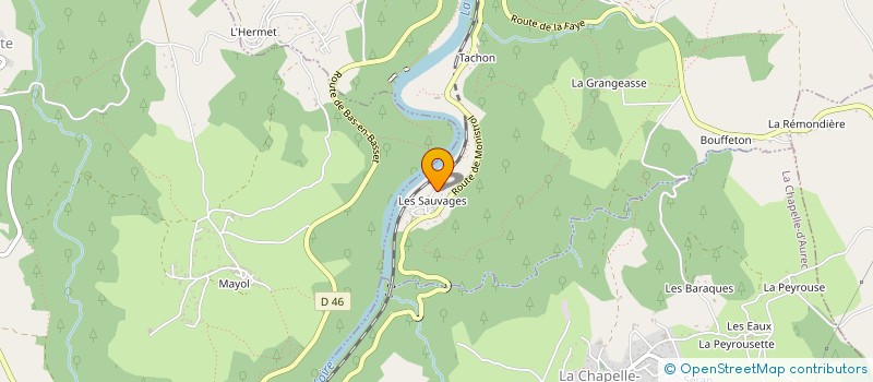 localisation de l'entreprise MADAME VIRGINIE LARGERON  AUREC-SUR-LOIRE